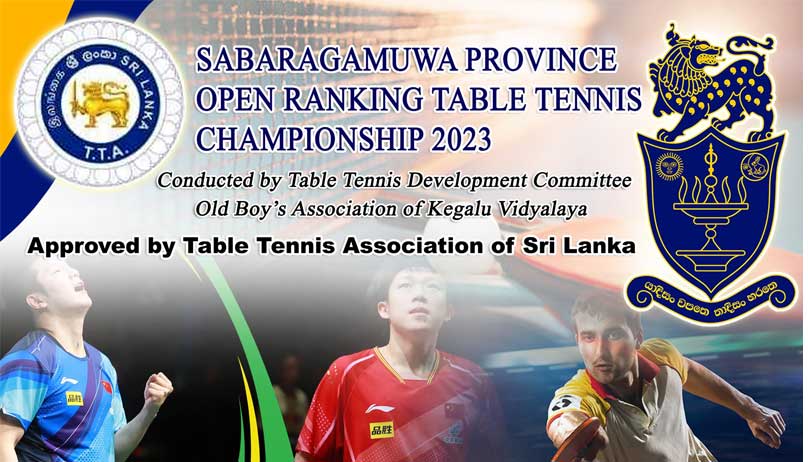 Sabaragamuwa Province Open Ranking Table Tennis Championship 2023 – Event Highlights